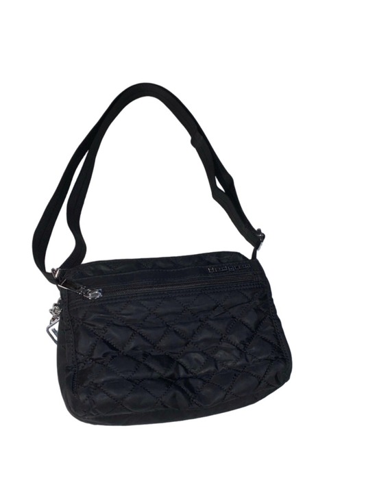 Hedgren Handbags - Women's Hedgren Black Quilted Crossbody Bag One Size with red Interior